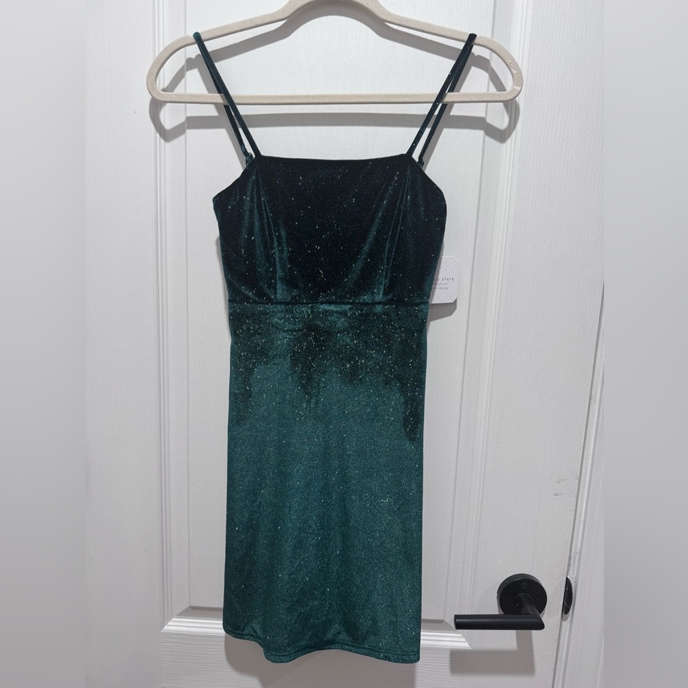 Altar'd State Hunter green Mini Dress- size XXS